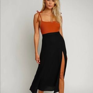 Skatie Midi Skirt High Slit *Brand NEW